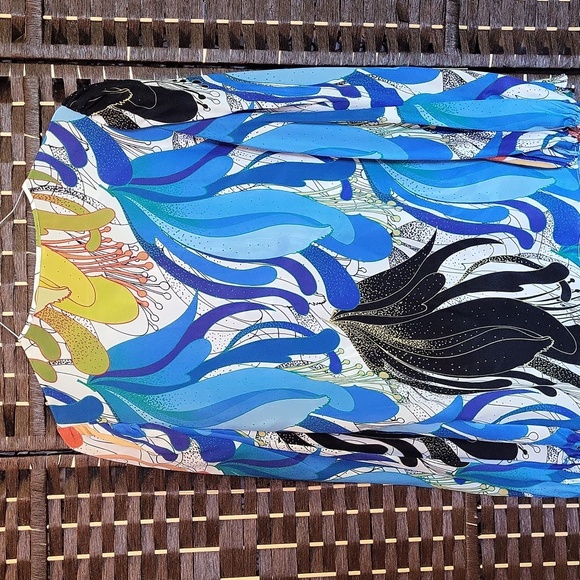 Kobi Halperin Silk Blouse in Blue and Black - Picture 4 of 6